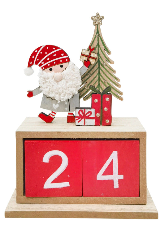 Santa Holding Presents Countdown 15cm