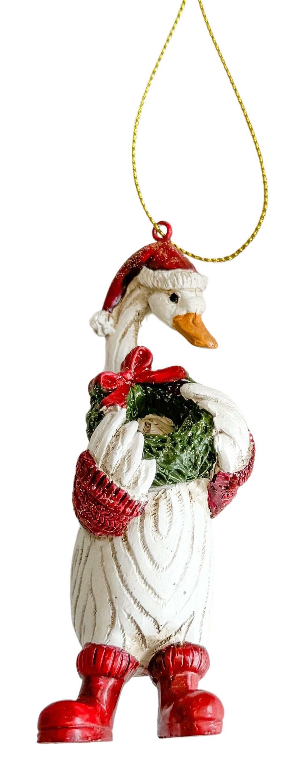 Christmas Goose with Wreath
