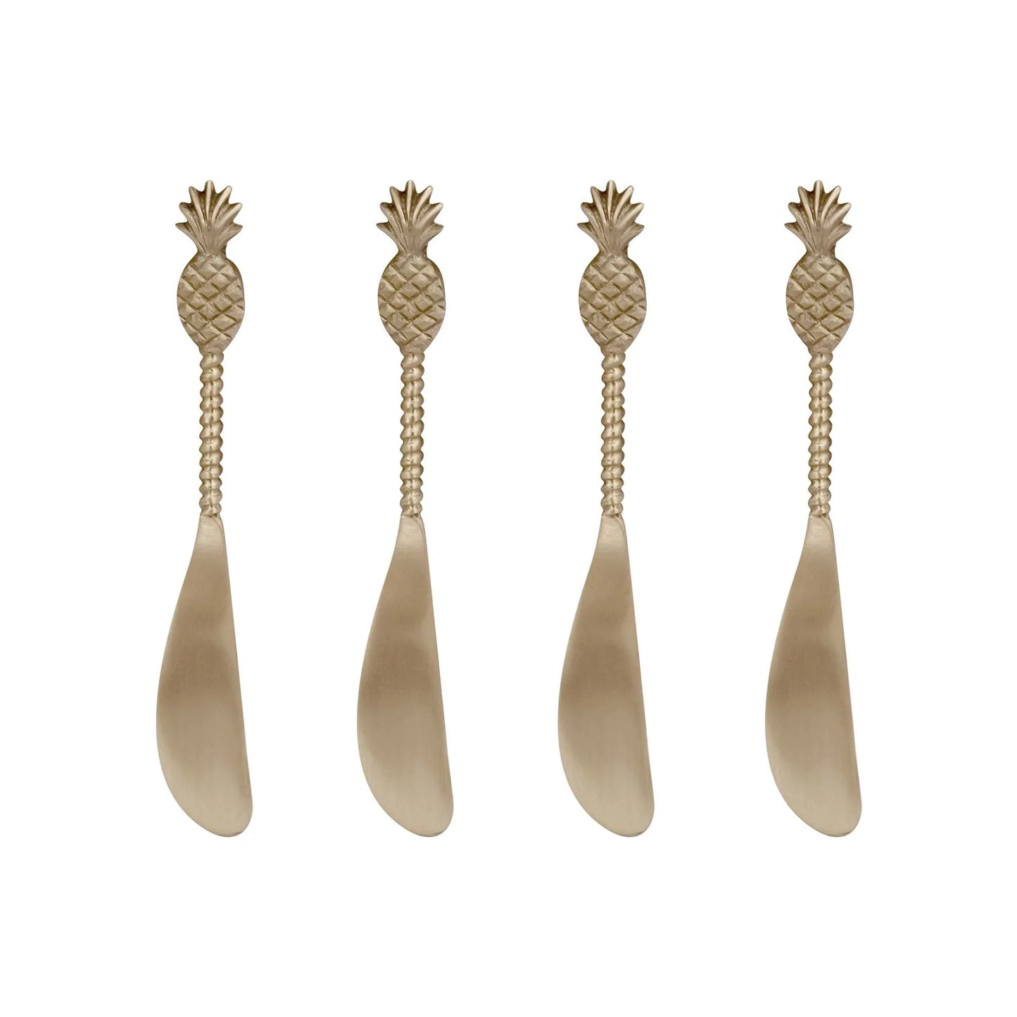 Pineapple Brass Spreader set 4