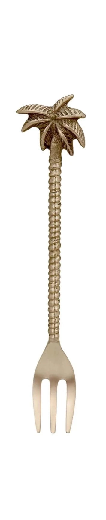 Palm Tree Brass Fork