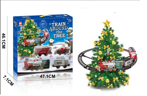 Train Set Around the Tree