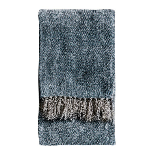 Chenille Herringbone Thow Teal