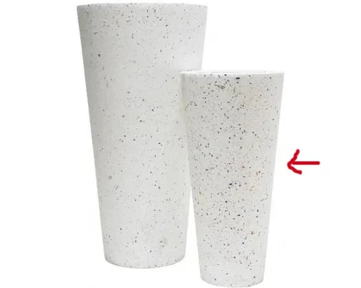 Blue/White Terrazzo Round Planter 60 cm