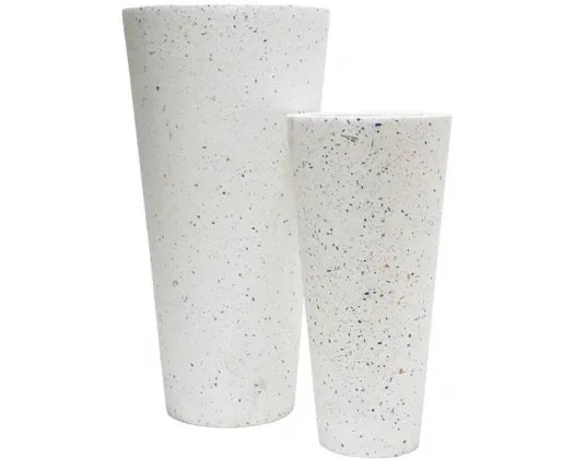 Blue/White Terrazzo Round Planter 80 cm