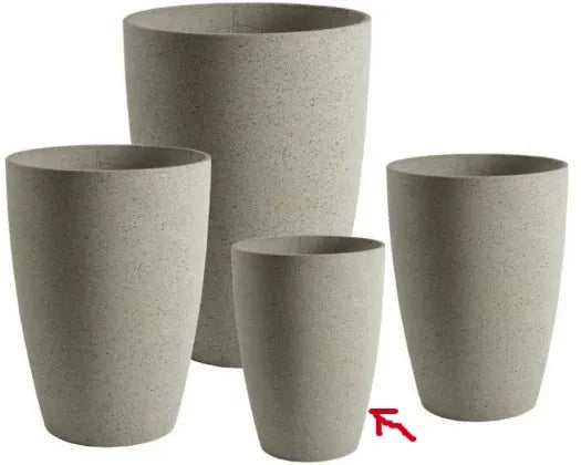 Havana L/weight T/Cone Beige Planter S