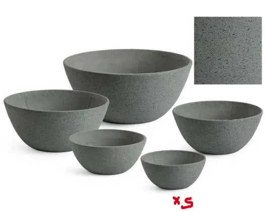 Havana L/weight Bowl Planter Grey XS