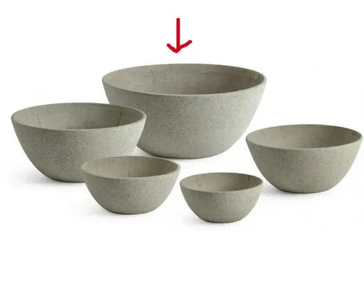 Havana Lightweight Bowl Planter Beige XL