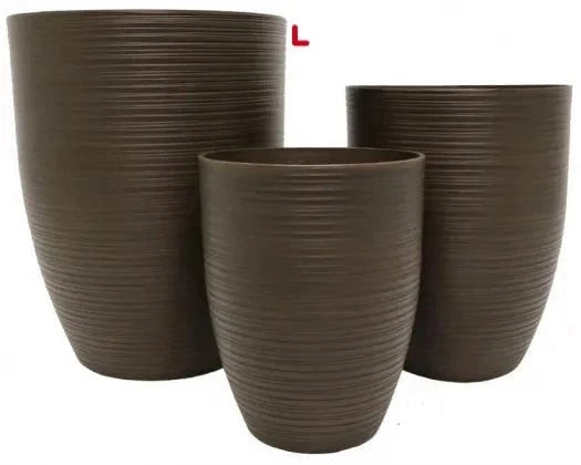 Kuta Aged Lite Pots Deep Russet L