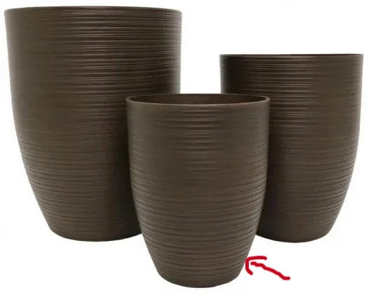 Kuta Aged Lite Pots Deep Russet S