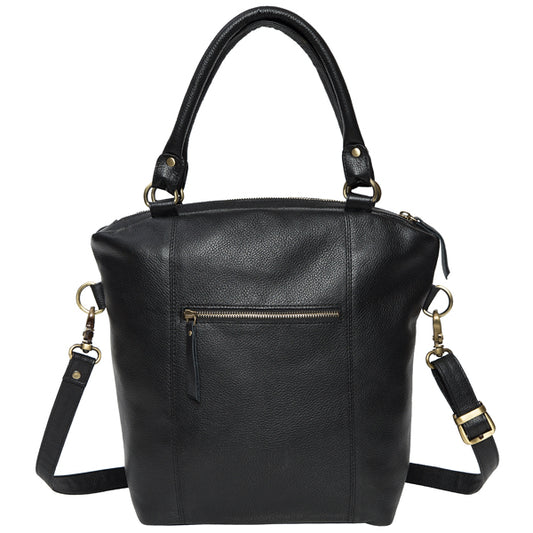 Algeria Black Leather Handbag