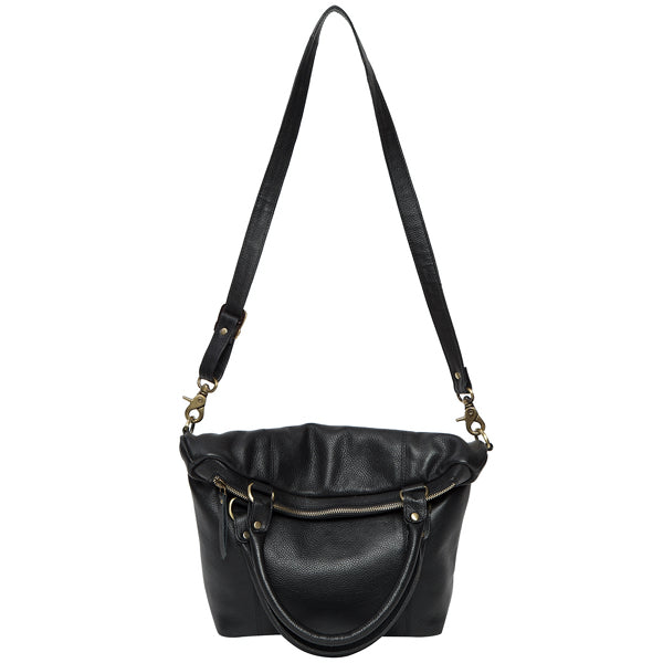 Algeria Black Leather Handbag