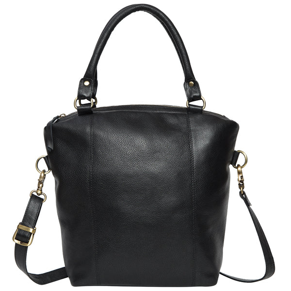 Algeria Black Leather Handbag
