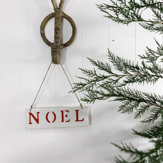 Noel Hanging sign Red