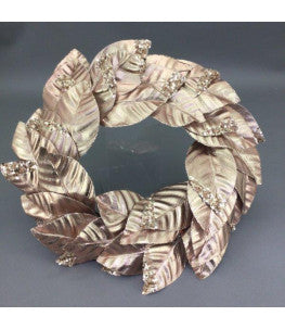 Rose Gold Wreath 50cm