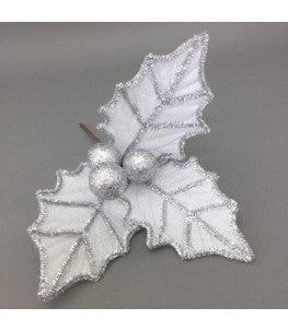 White Silver Trim Holly