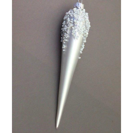 White Icycle Hanging Ornament