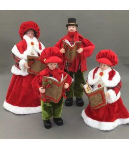 Red Set of 18 inch Carollers