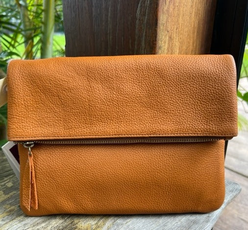 Sweden Tan Leather Handbag
