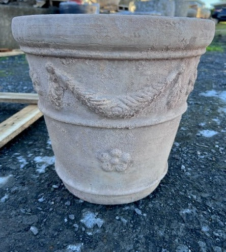 Antique Terracotta Wreath Pot Small