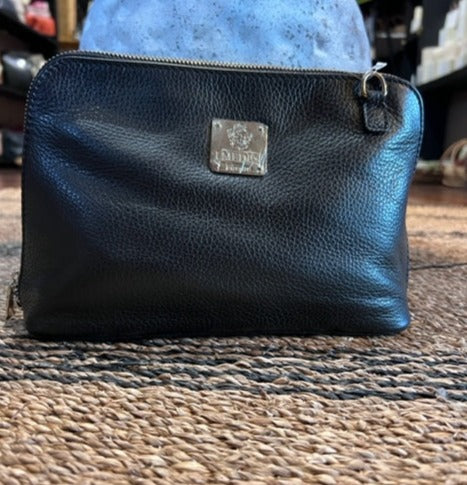 I Medici Leather Handbag Med Black