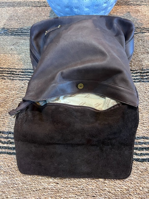 I Medici Leather Backpack Chocolate