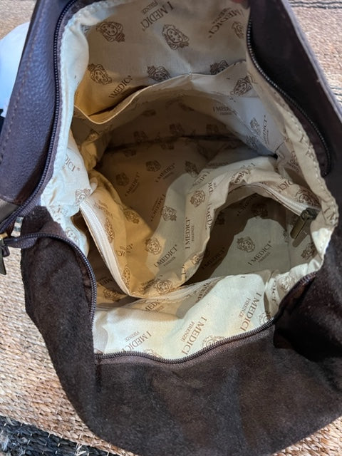 I Medici Leather Backpack Chocolate