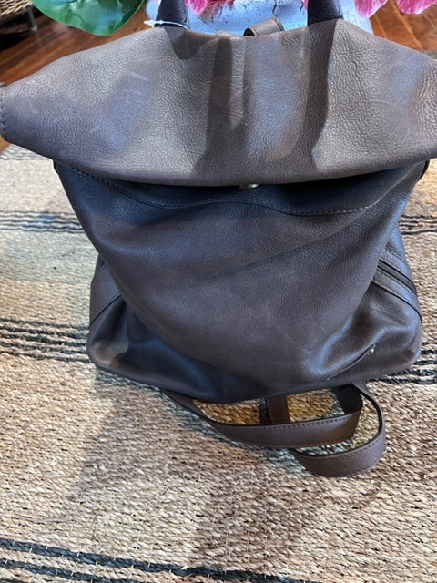 I Medici Leather Backpack Chocolate