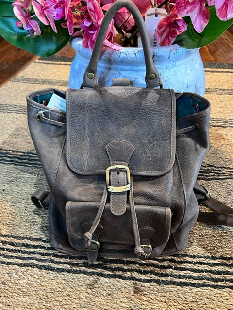 I Medici Leather Backpack Chocolate 680