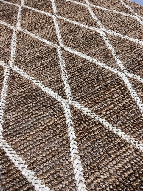 Jute Diamond Rug 160 x 230 cm