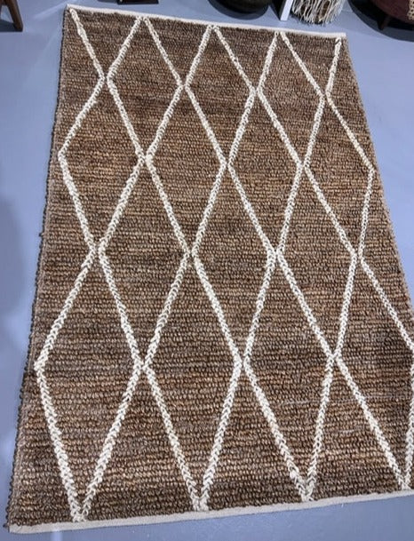Jute Diamond Rug 160 x 230 cm