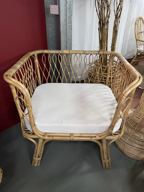 Rattan Chair Cube shape with Cushion