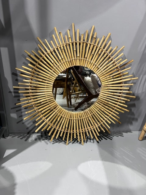 Mirror Bamboo Round 70cm Natural