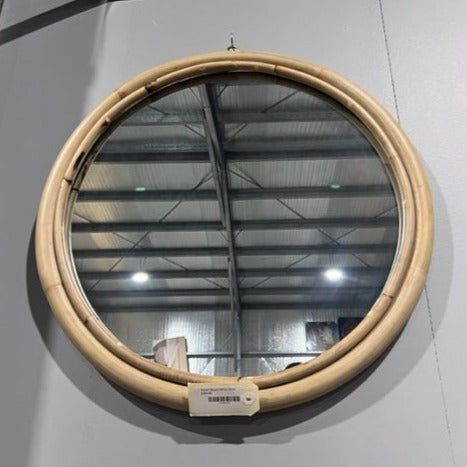 Rattan Round Mirror 55cm
