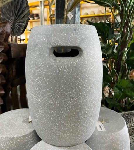 Terrazzo Stool Dark Grey 46cm