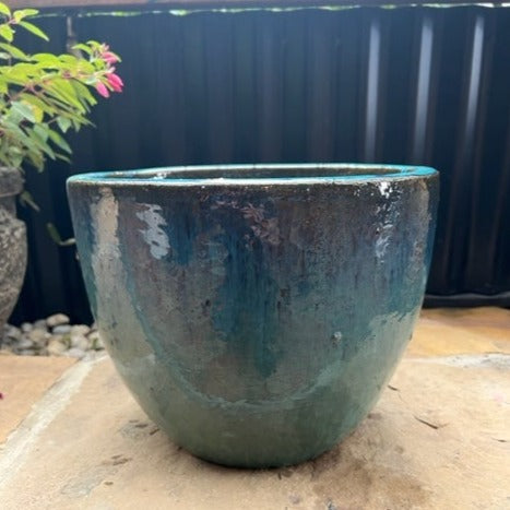 Glazed Egg Pot Xsmall Green