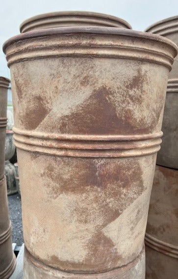 Antique Terracotta Tall Ring Pot Med