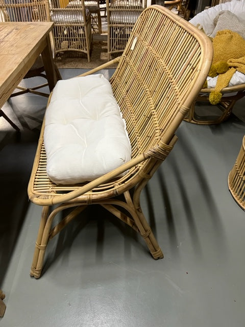 Sofa 2 Seater Natural with Cushion