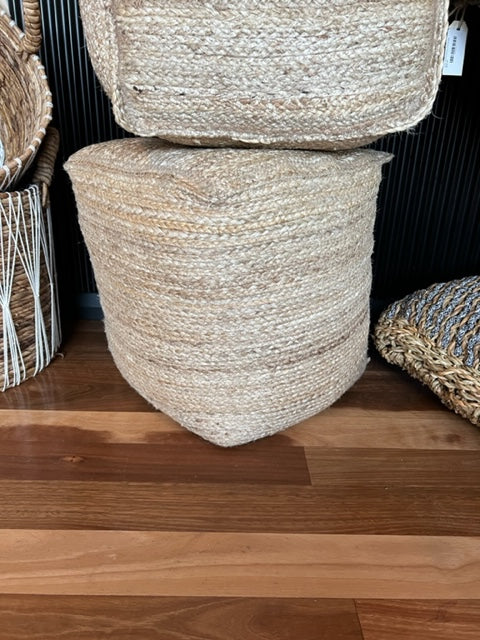 Balah Jute Square Pouf 40cm