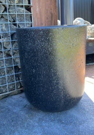 Black Terrazzo Cylinder Small