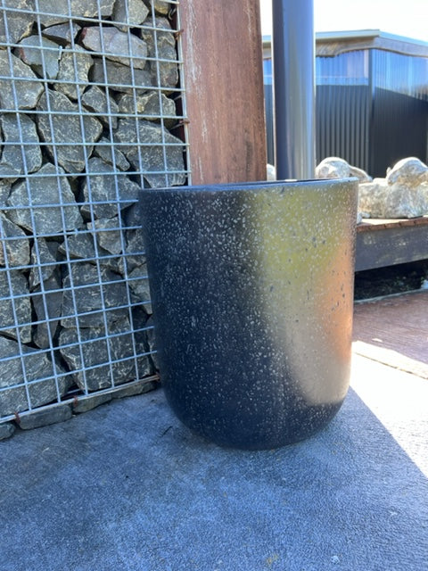 Black Terrazzo Cylinder Extra Large