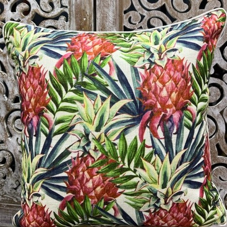 Linen Cushion 45 x 45 Dragon Fruit