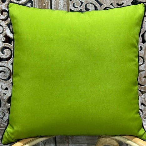 Green Leaf Black Pipping 50 x 50