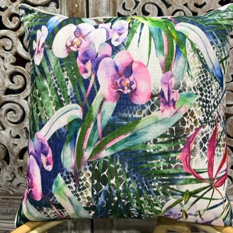 Linen Cushion 45x 45 Orchid