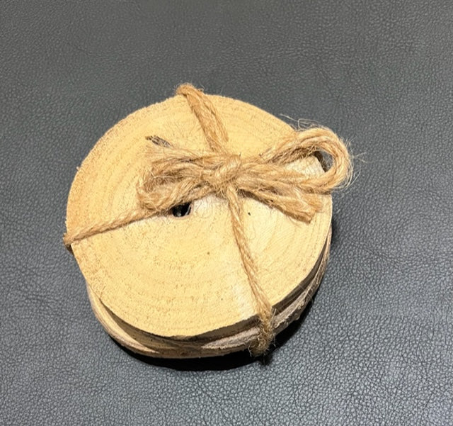 Timber Coasters Round Set 4