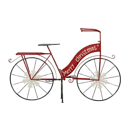 Red Metal Xmas Bike