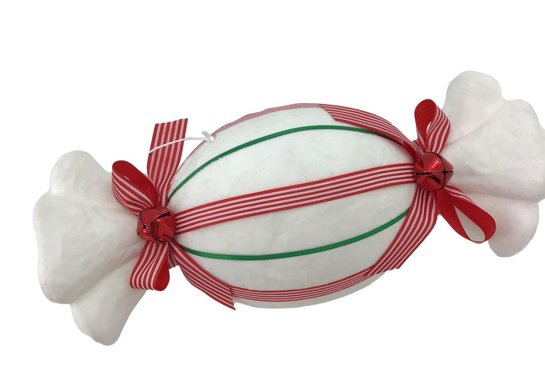 White Striped Hanging Candy 37cm
