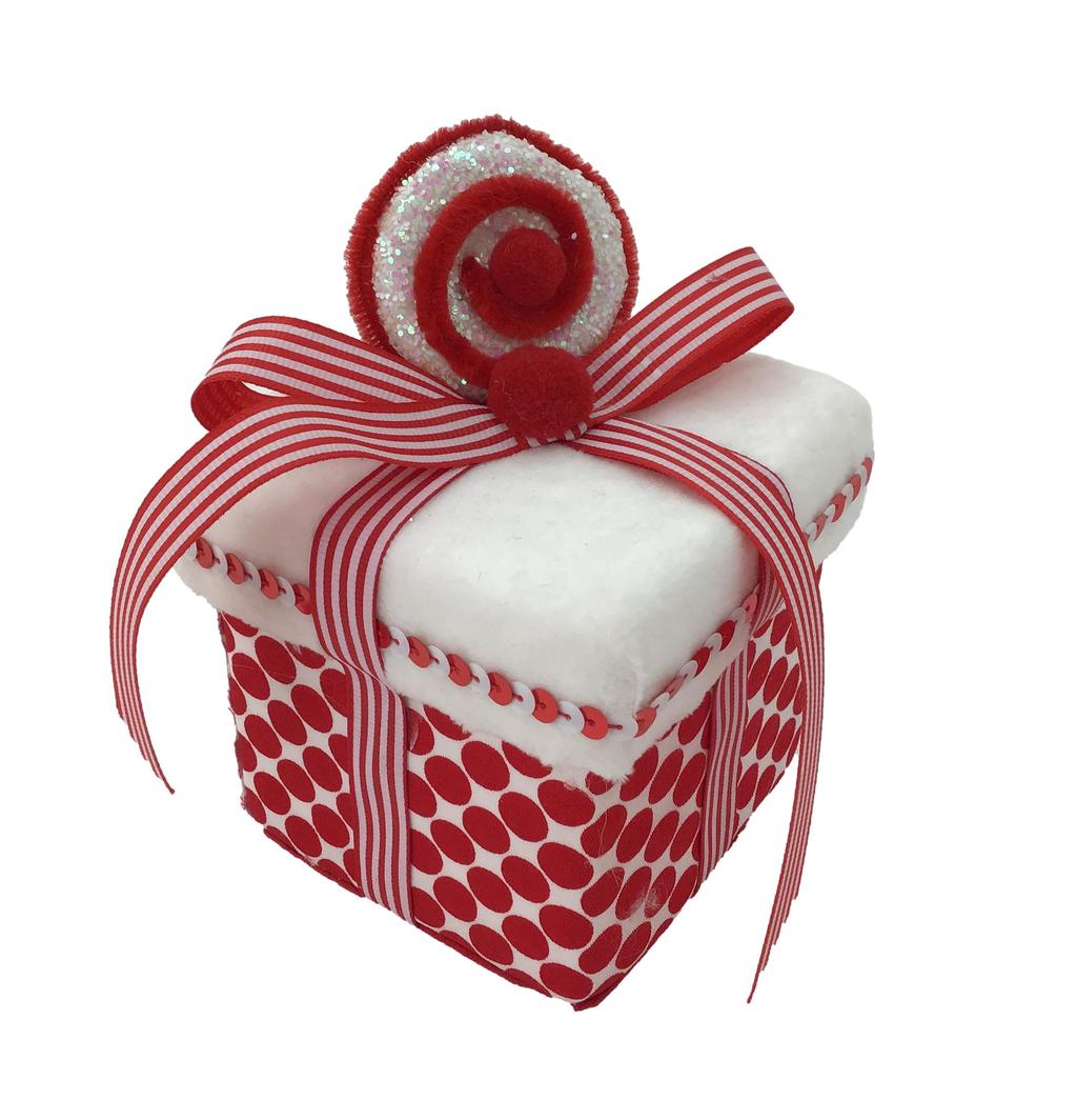 White Red Gift Hanging