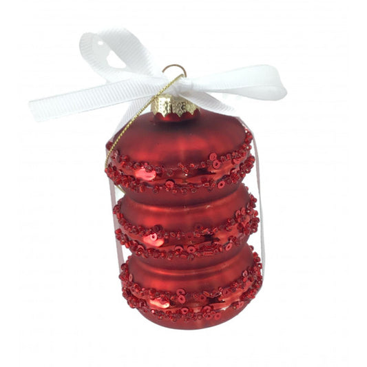 Red Stack Macaron Hanging Ornament