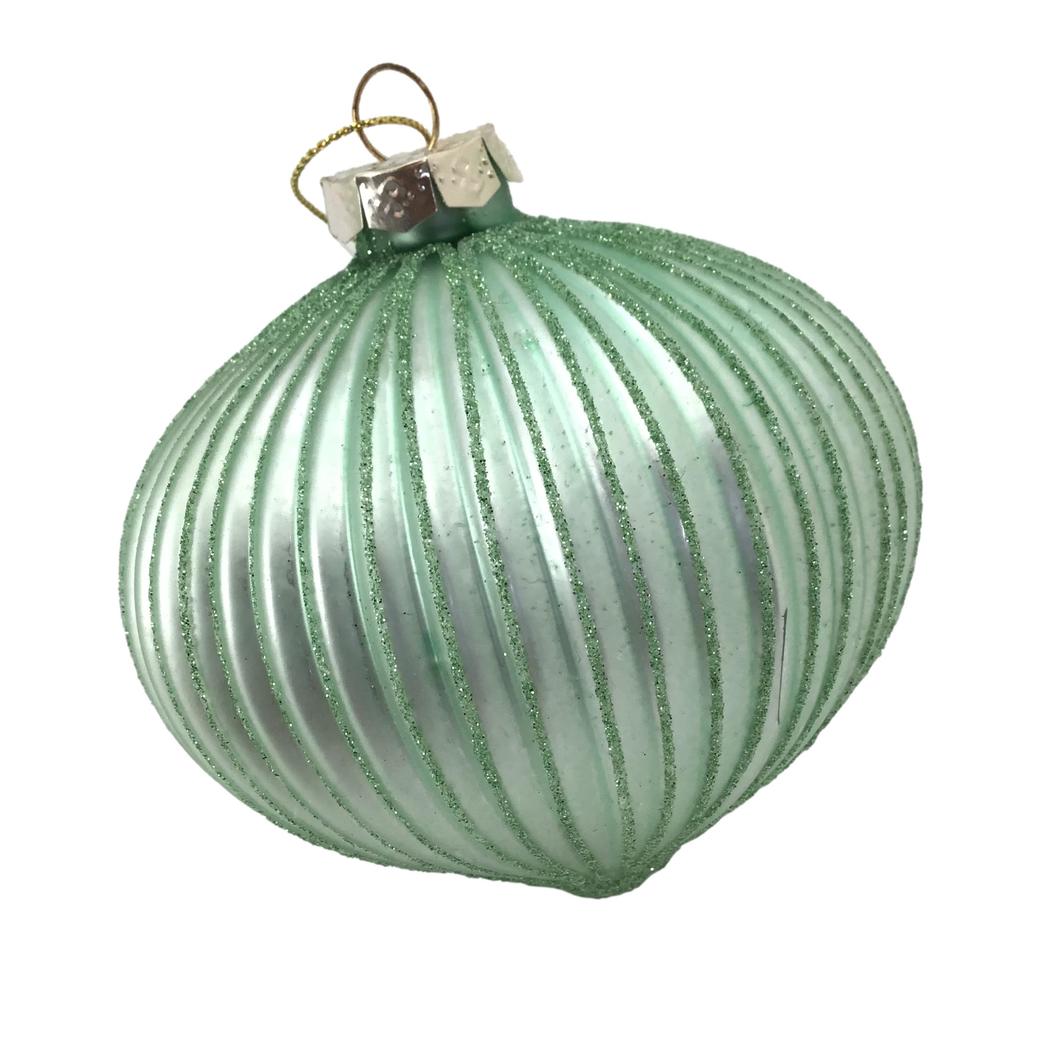 Green Striped Long Drop