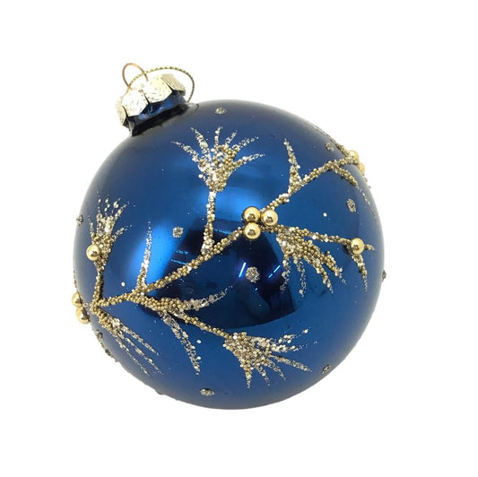 Blue Gold Leaf Ball